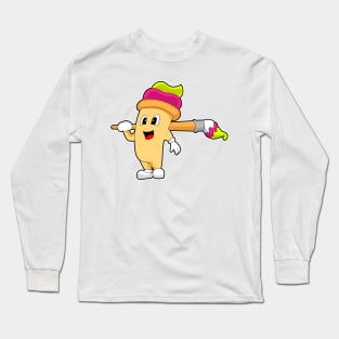 Sundae Painting Paint brush Long Sleeve T-Shirt